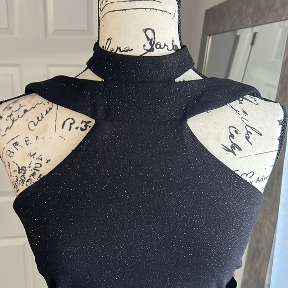 Midi sparkly sleeveless dress - Picture 3 of 6